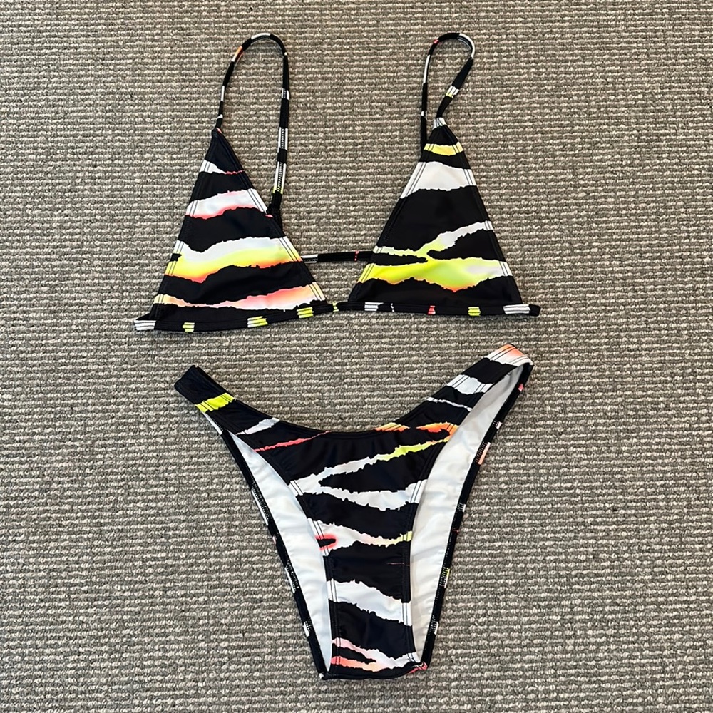 Minimale animale acid tiger bikini